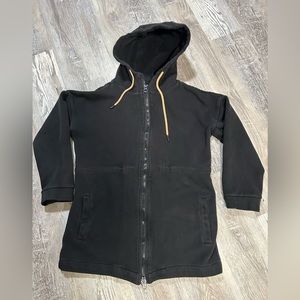 Zyia zip up long sweatshirt jacket womens size: medium